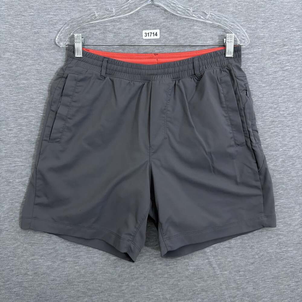 Birddogs Men's Size Large Regular Gray Lined 7" Inseam Activewear Shorts